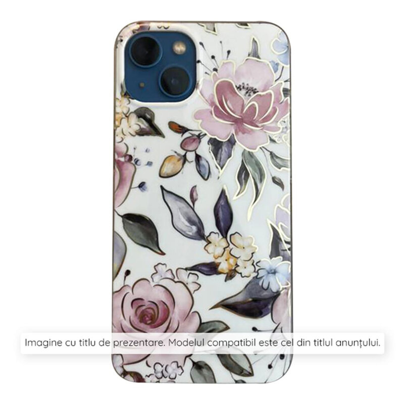 Husa Xiaomi Poco M6 Pro 4G Techsuit Marble, Chloe White