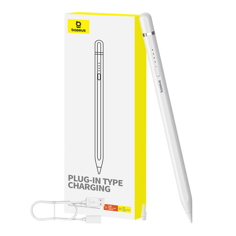 Stylus pen activ pentru iPad Baseus, P80015806211-00, alb