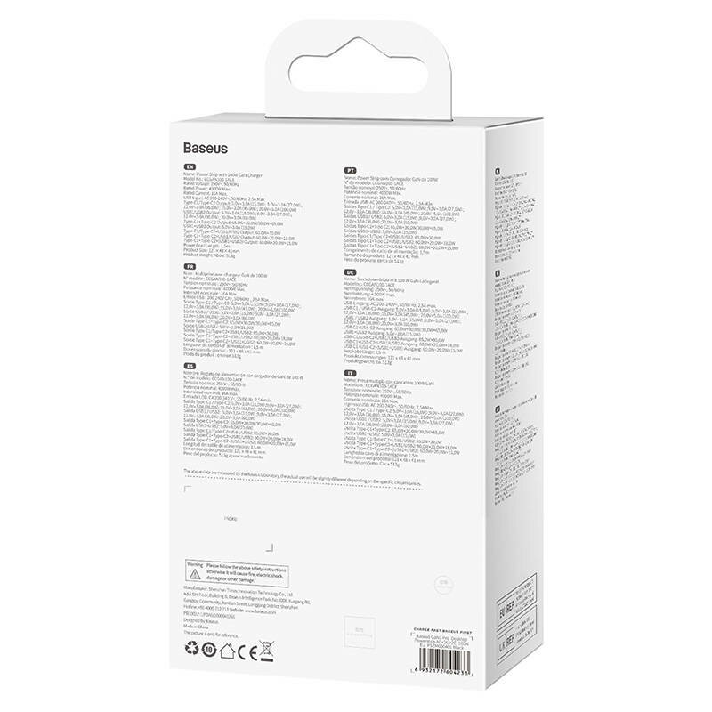 Incarcator/Cablu de alimentare GaN3 Pro 100W Baseus PSZM000401, negru