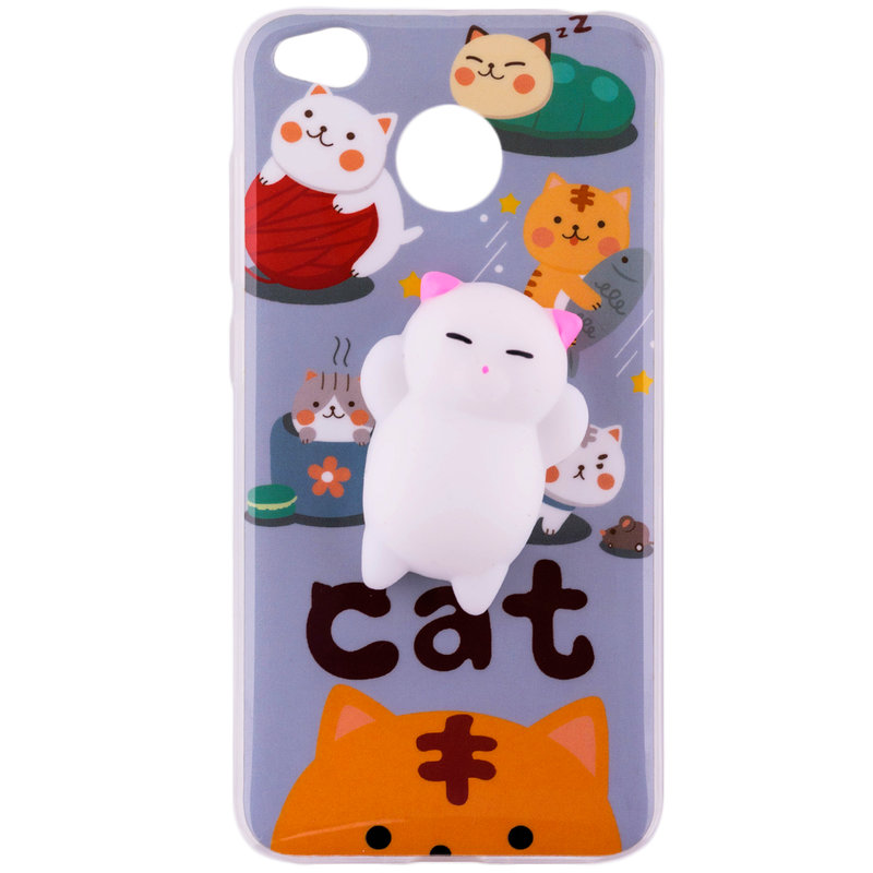 Husa Anti-Stres Xiaomi Redmi 4, Redmi 4X 3D Bubble - Cats