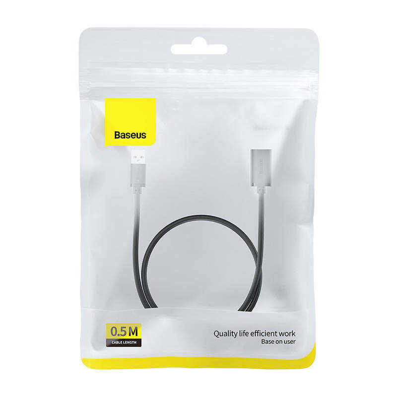 Cablu extensie USB, 0.5m Baseus AirJoy Series, negru