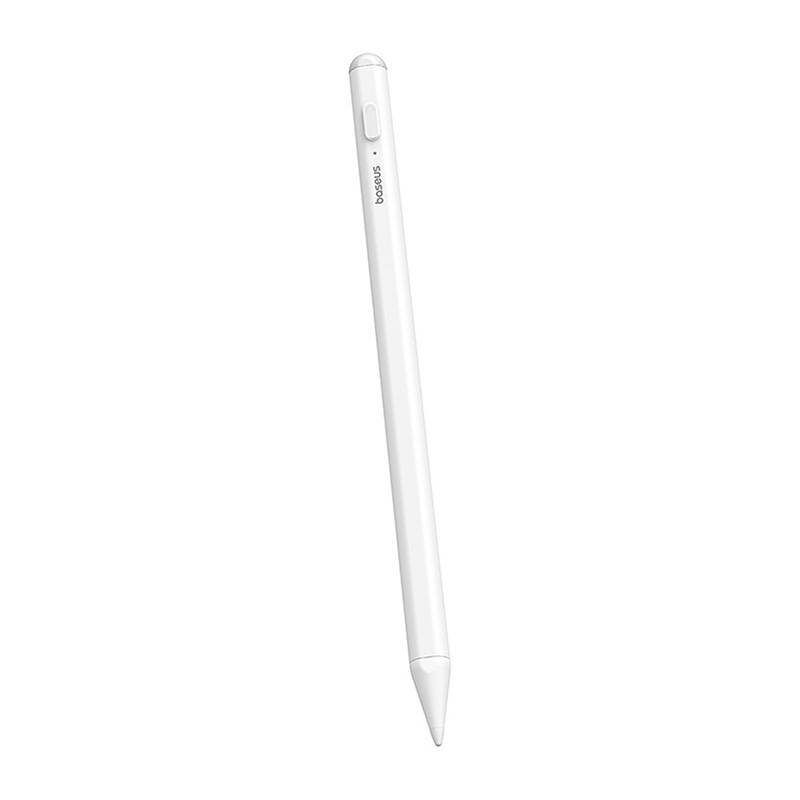 Stylus Pen magnetic cu indicator LED pentru iPad Baseus, alb