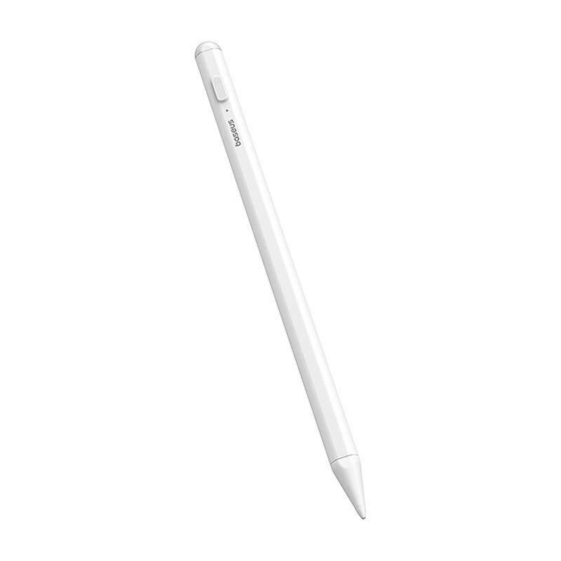 Stylus Pen magnetic cu indicator LED pentru iPad Baseus, alb