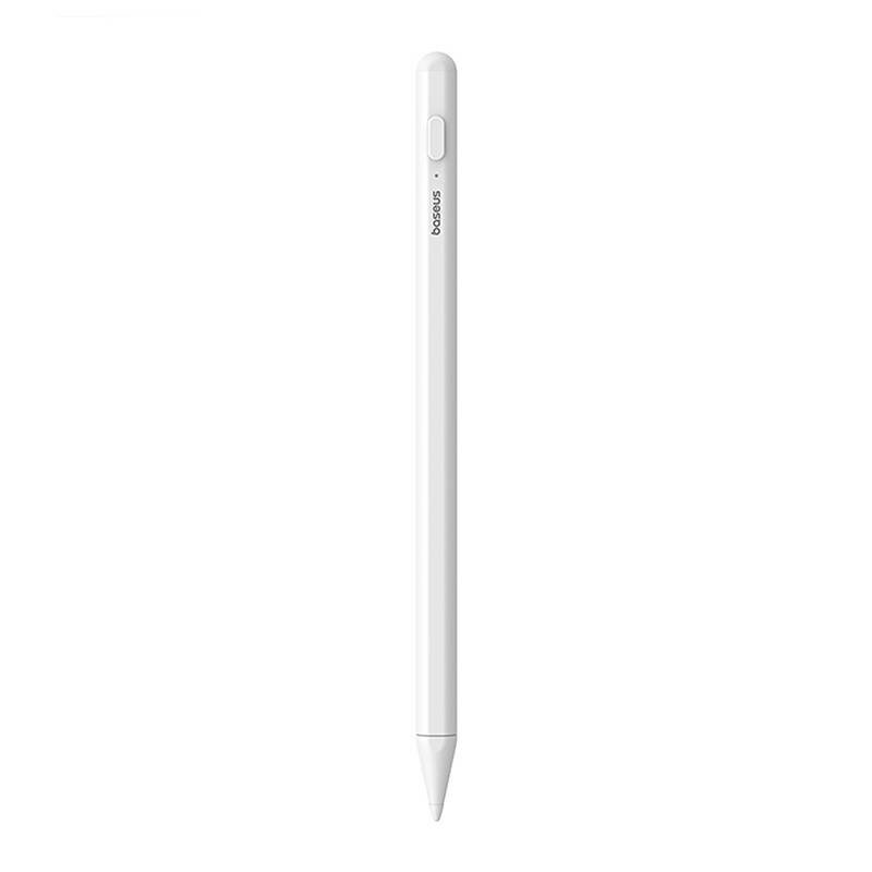Stylus Pen magnetic cu indicator LED pentru iPad Baseus, alb