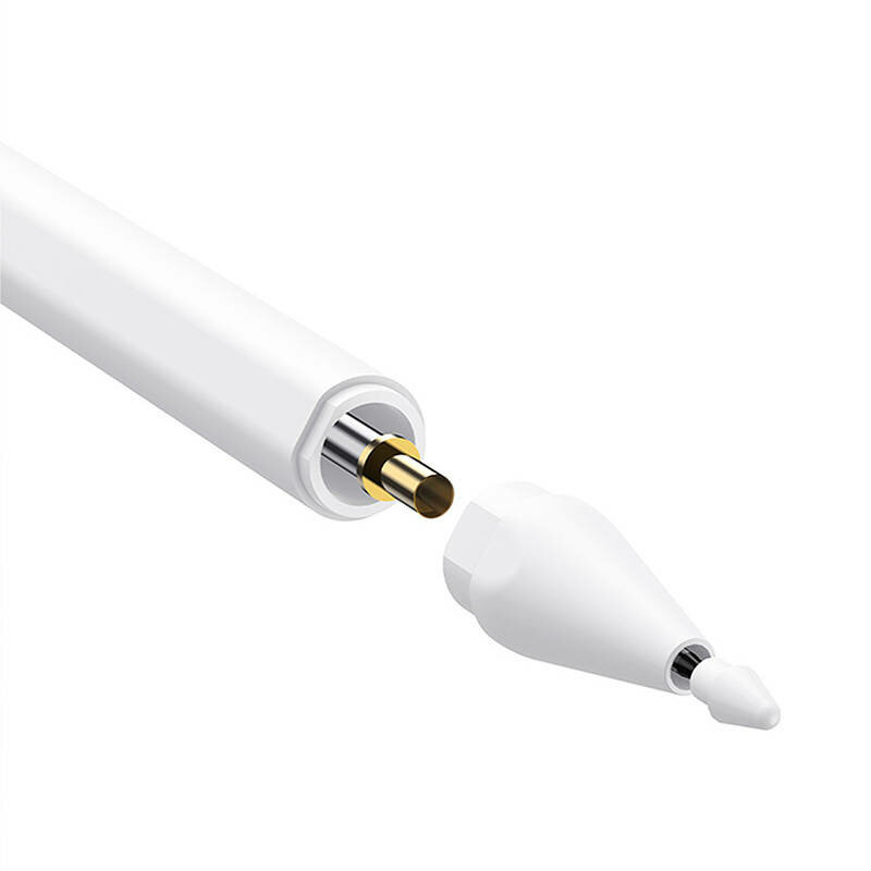 Stylus Pen magnetic cu indicator LED pentru iPad Baseus, alb