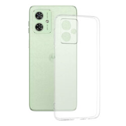 Husa Motorola Moto G54 Techsuit Clear Silicone, transparenta