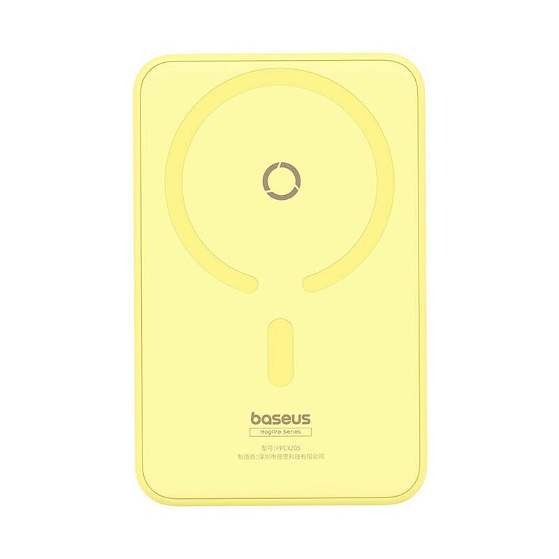 Baterie externa MagSafe 5000mAh, 20W Baseus PPCXZ05, galben