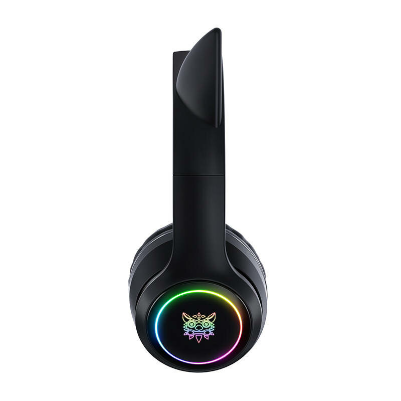 Casti Gaming Bluetooth Onikuma B90 microfon, lumini RGB, negru
