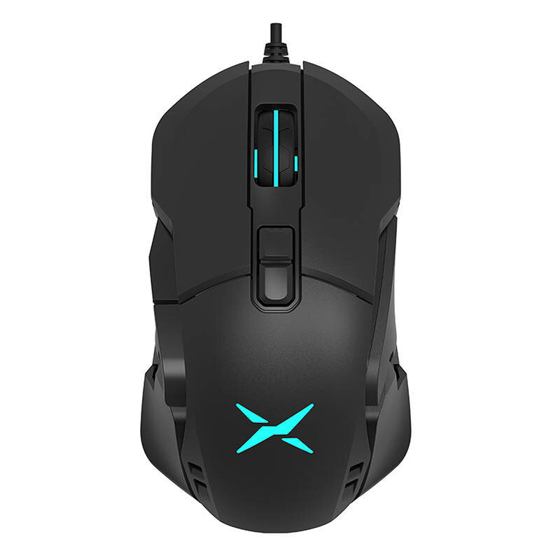 Mouse gaming cu fir RGB 16000 DPI Delux M629BU, negru