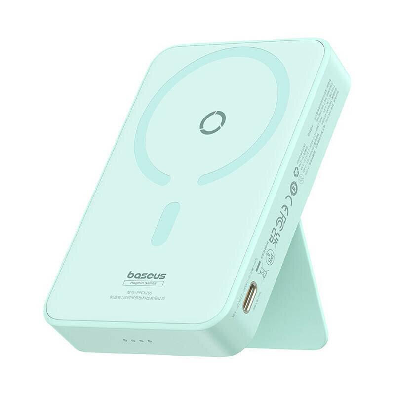 Baterie externa Magsafe 5000mAh, 20W Baseus PPCXZ05, verde