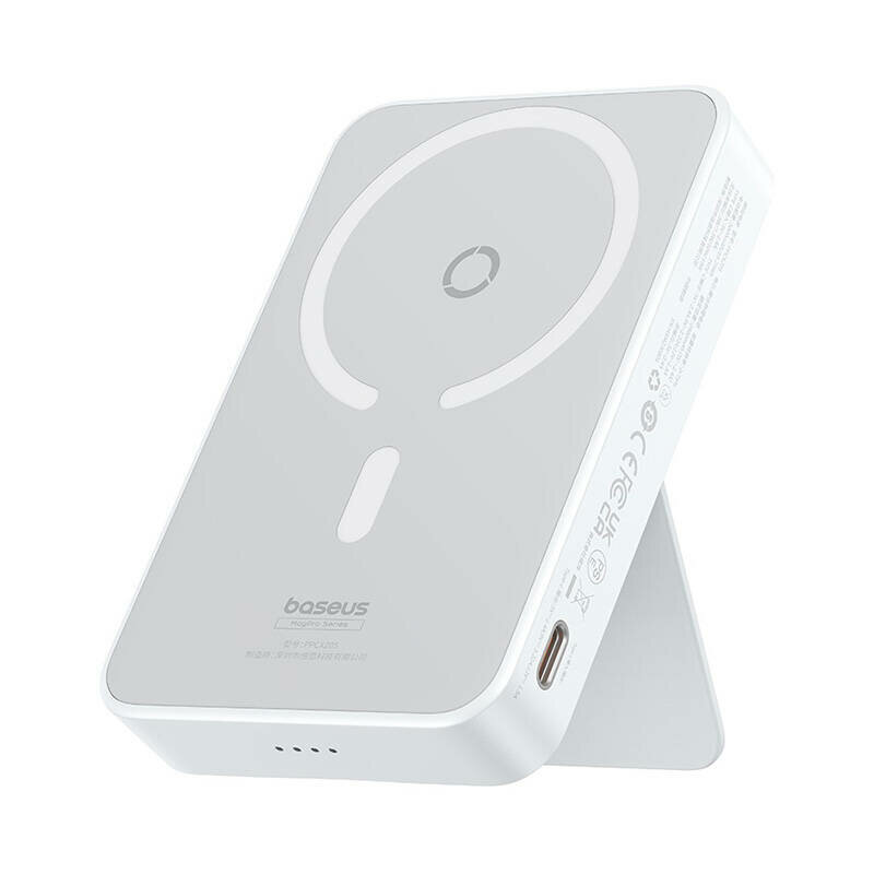 Baterie externa Magsafe 5000mAh, 20W Baseus PPCXZ05, alb