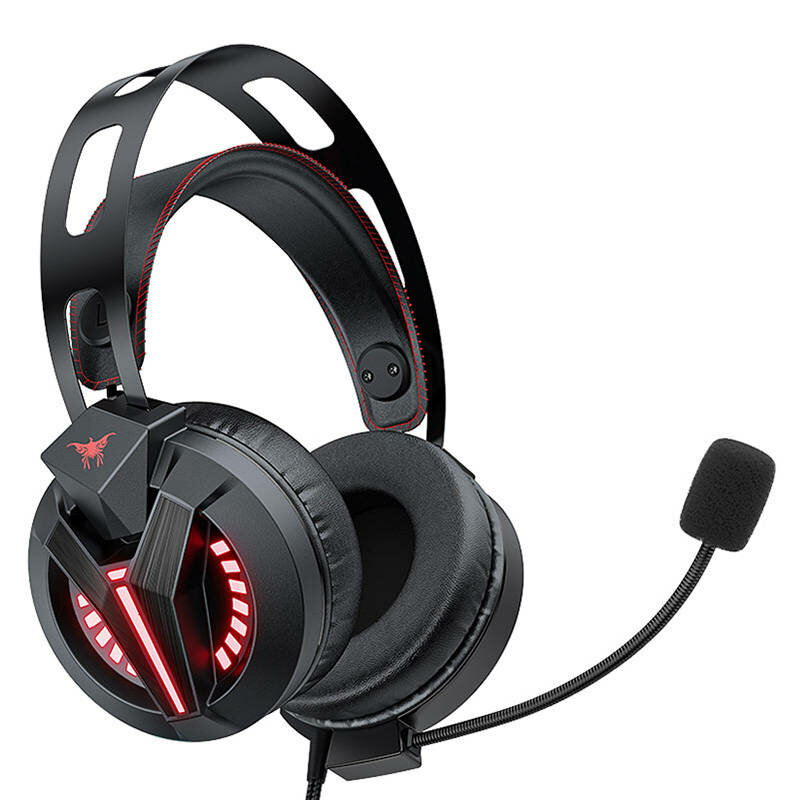 Casti gaming cu microfon, Onikuma, lumini LED, USB, M180 pro