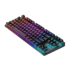 Tastatura gaming cu fir mecanica BlitzWolf, lumini RGB, BW-KB2