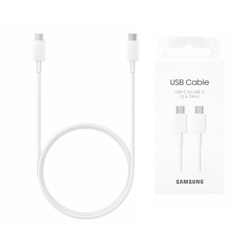 Cablu USB-C Fast Charge Samsung to USB-C, alb, blister, EP-DX310JWEGEU