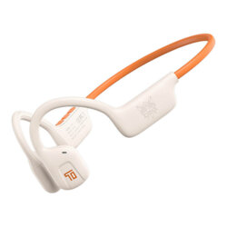 Casti Bluetooth TWS Onikuma T37, alb / portocaliu