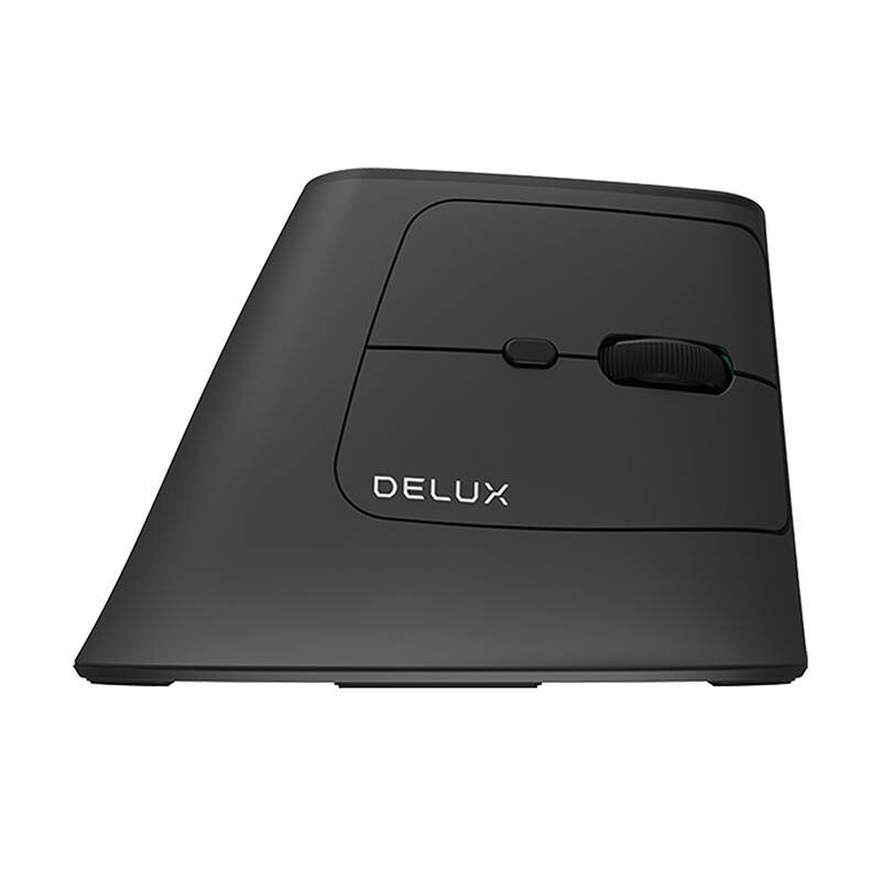 Mouse ergonomic wireless 800-4000 DPI Delux MV6 DB, negru