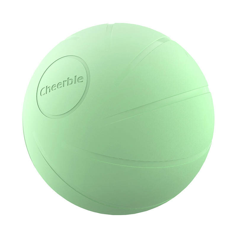 Minge interactiva pentru animale Cheerble Ball PE, 300mAh, verde