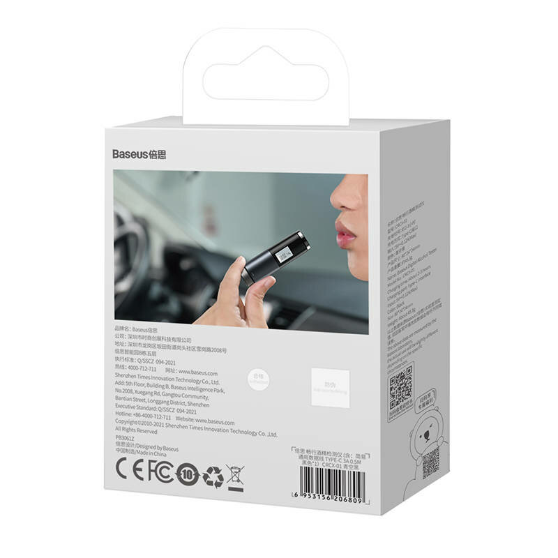 Etilotest cu display USB-C Baseus CRCX-01, negru