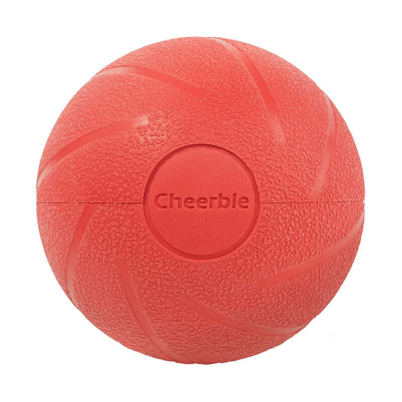 Minge interactiva pentru animale Cheerble Ball PE, 300mAh, rosu