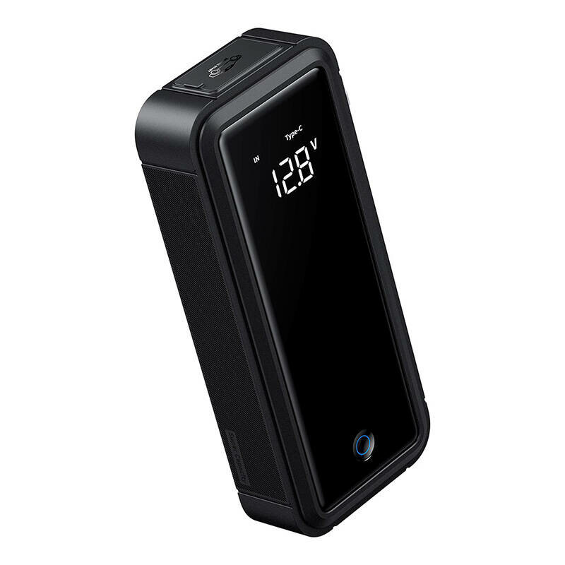 Jump starter/compresor auto portabil 3000A Baseus, gri