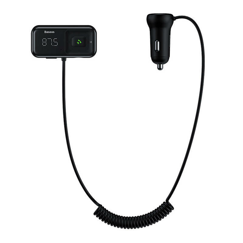 Transmitator auto, incarcator masina Baseus, CCMT000201, negru