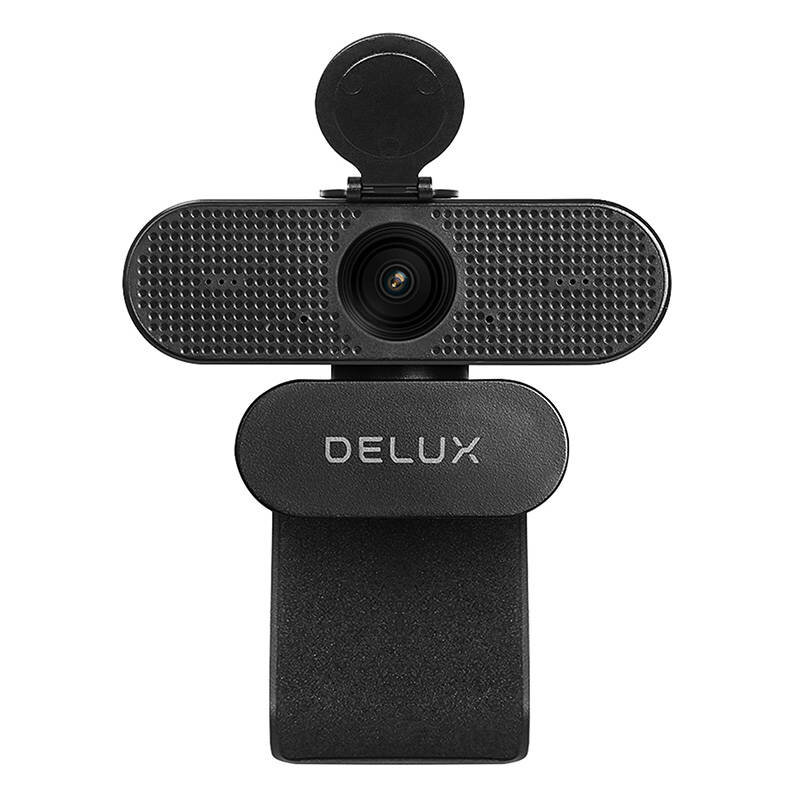 Camera web plug & play cu microfon HD 1080P Delux DC03, negru