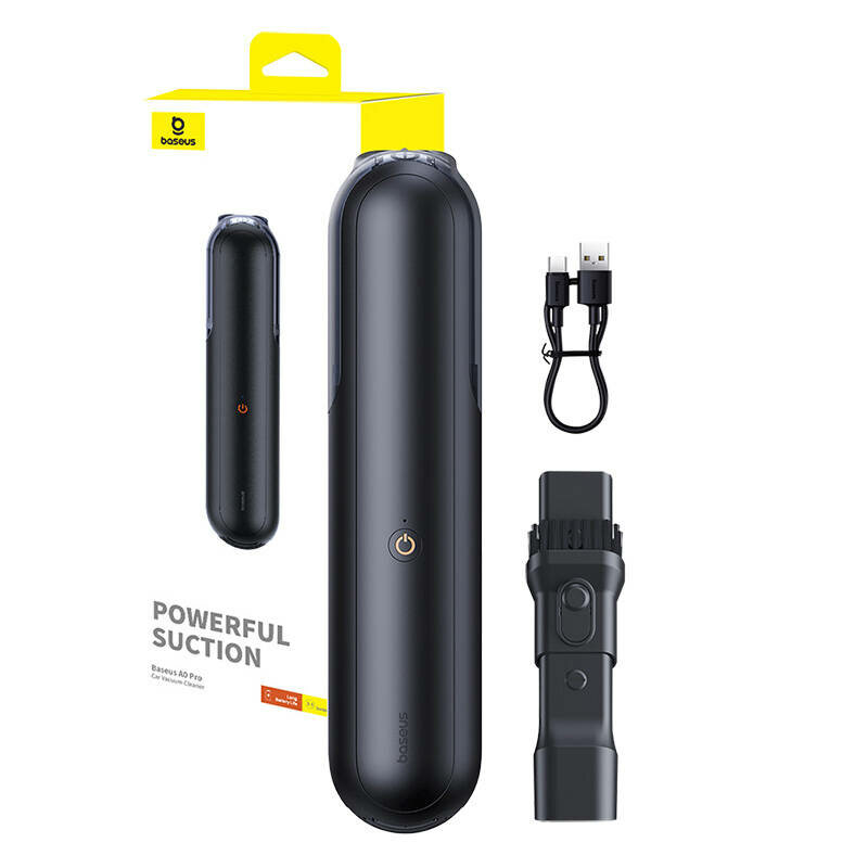 Aspirator auto fara fir 2000mAh Baseus C30466500111-00, negru