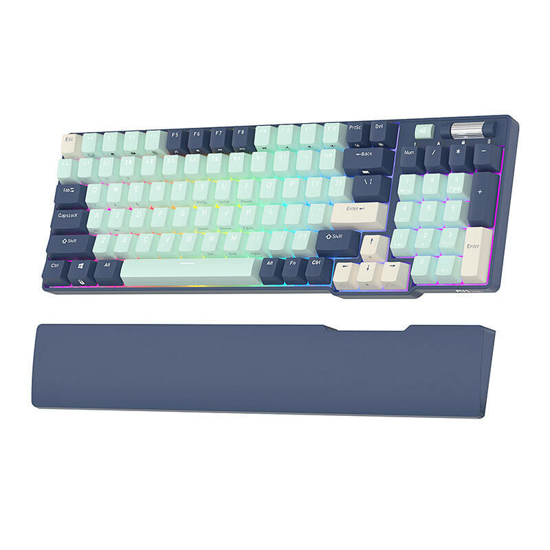Tastatura mecanica Bluetooth Royal Kludge RGB, Brown Switch RK96-2