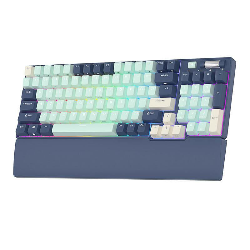 Tastatura mecanica Bluetooth Royal Kludge RGB, Brown Switch RK96-2