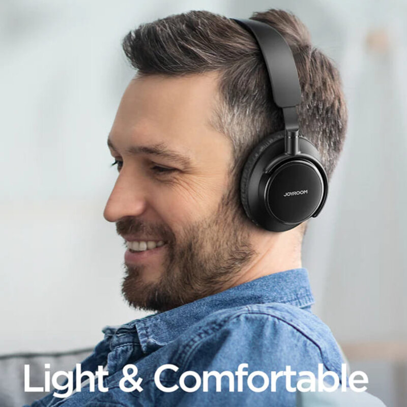 Casti Bluetooth cu microfon JoyRoom, 300mAh, negru, JR-OH1