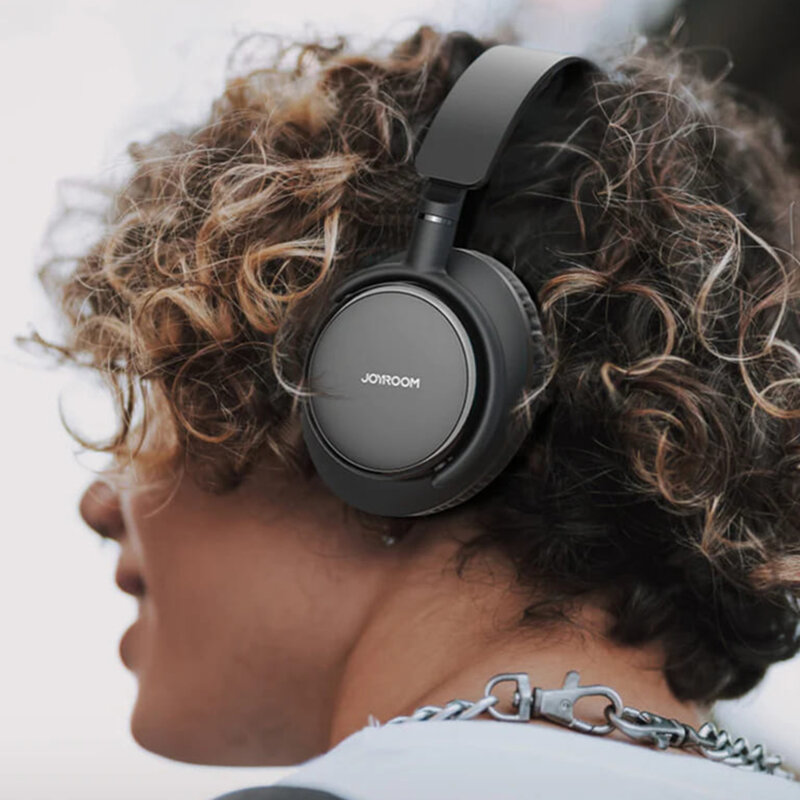 Casti Bluetooth cu microfon JoyRoom, 300mAh, negru, JR-OH1