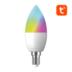 [Pachet 2x] Bec inteligent LED RGB Laxihub LAE14S2, multicolor