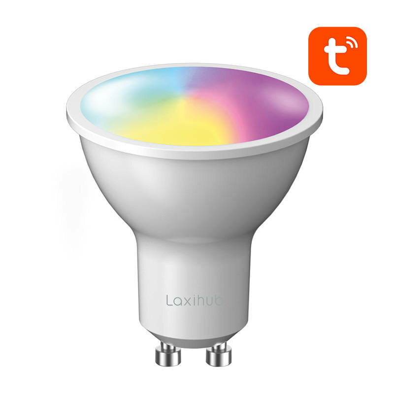 [Pachet 2x] Bec inteligent LED RGB Laxihub LAGU10S, filet GU10