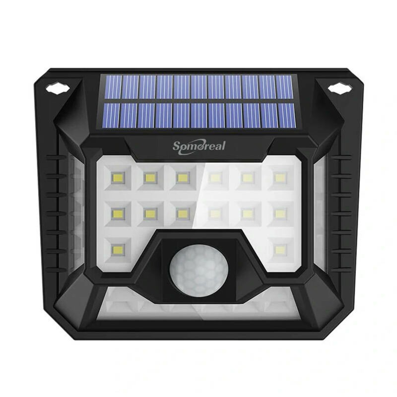 [Pachet 2x] Lampa LED cu panou solar Somoreal SM-OLT3, negru