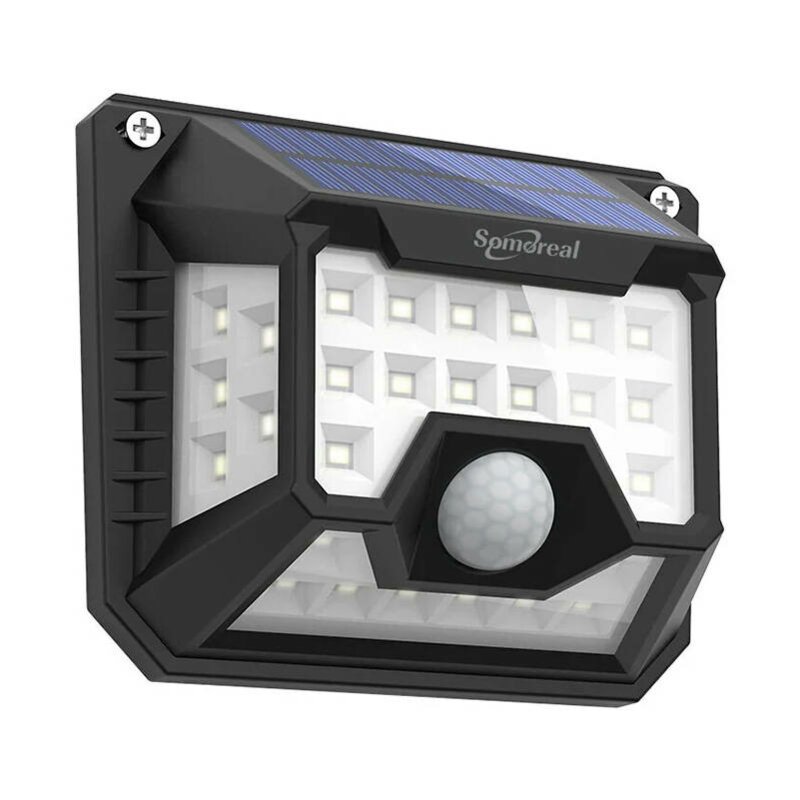 [Pachet 2x] Lampa LED cu panou solar Somoreal SM-OLT3, negru