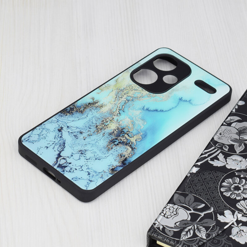 Husa Xiaomi Redmi Note 13 Pro+ 5G Techsuit Glaze, Blue Ocean