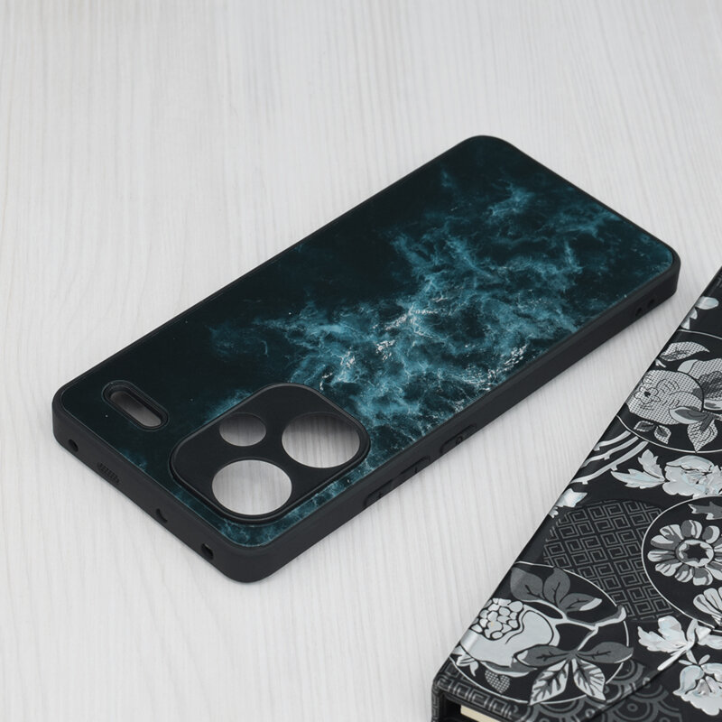 Husa Xiaomi Redmi Note 13 Pro+ 5G Techsuit Glaze, Blue Nebula