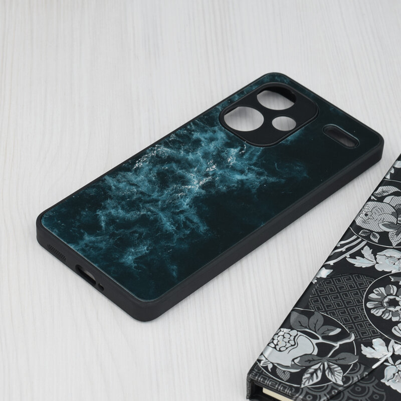 Husa Xiaomi Redmi Note 13 Pro+ 5G Techsuit Glaze, Blue Nebula