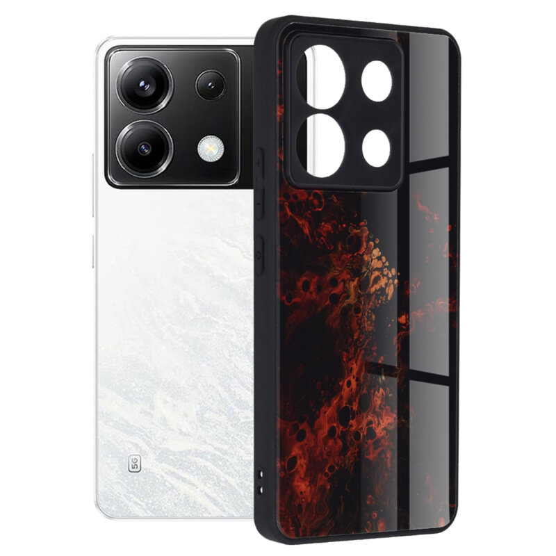 Husa Xiaomi Poco X6 Techsuit Glaze, Red Nebula