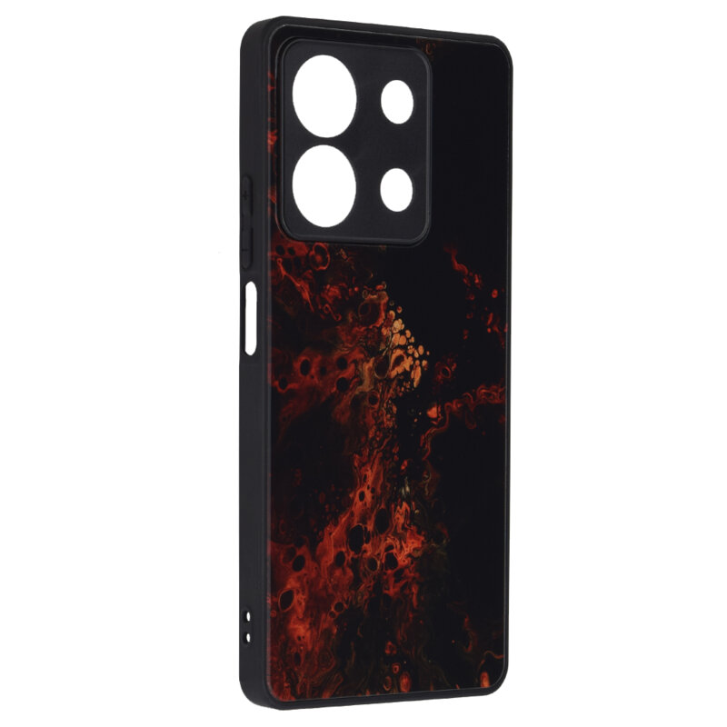 Husa Xiaomi Redmi Note 13 5G Techsuit Glaze, Red Nebula