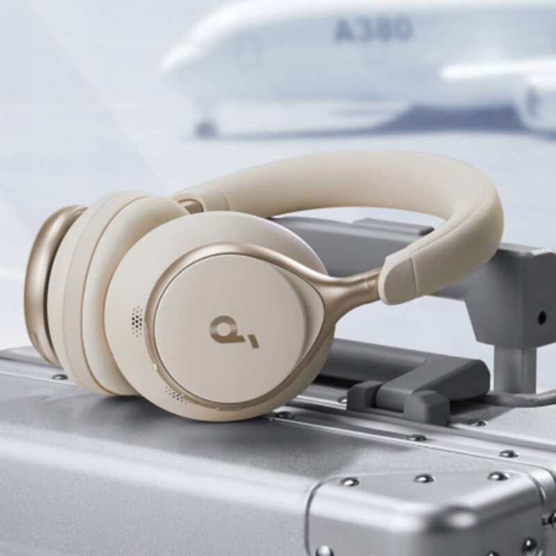 Casti on-ear Bluetooth ANC Anker Space One, albastru