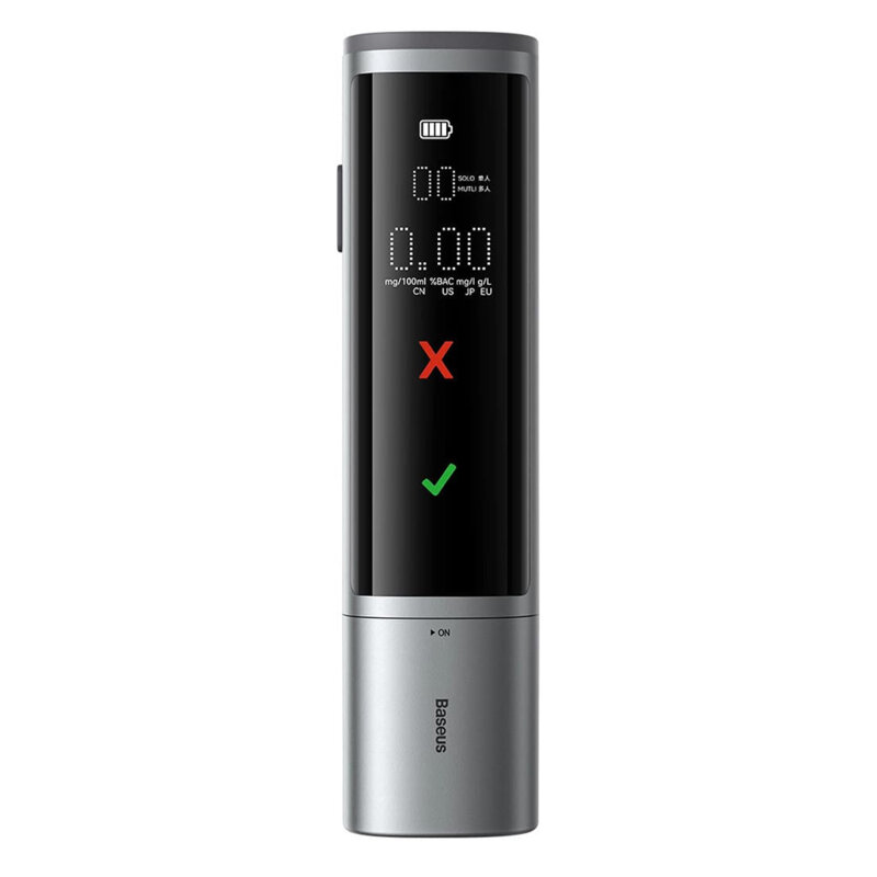 Etilotest cu display tip C Baseus, 470mAh, negru, CRCX060014