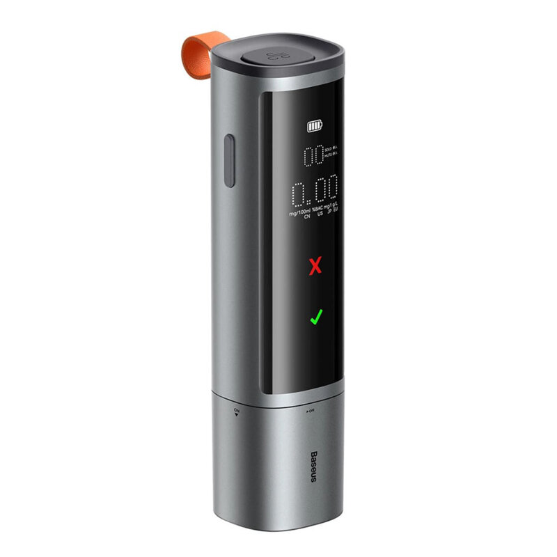 Etilotest cu display tip C Baseus, 470mAh, negru, CRCX060014