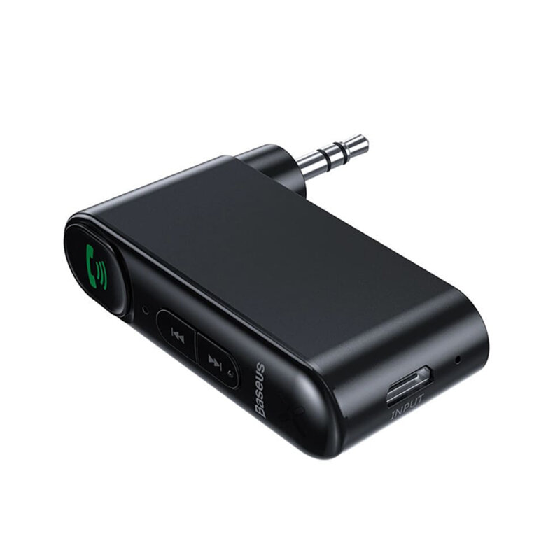 Transmitator Bluetooth, Aux Baseus, 145mAh, negru, BSBA-02