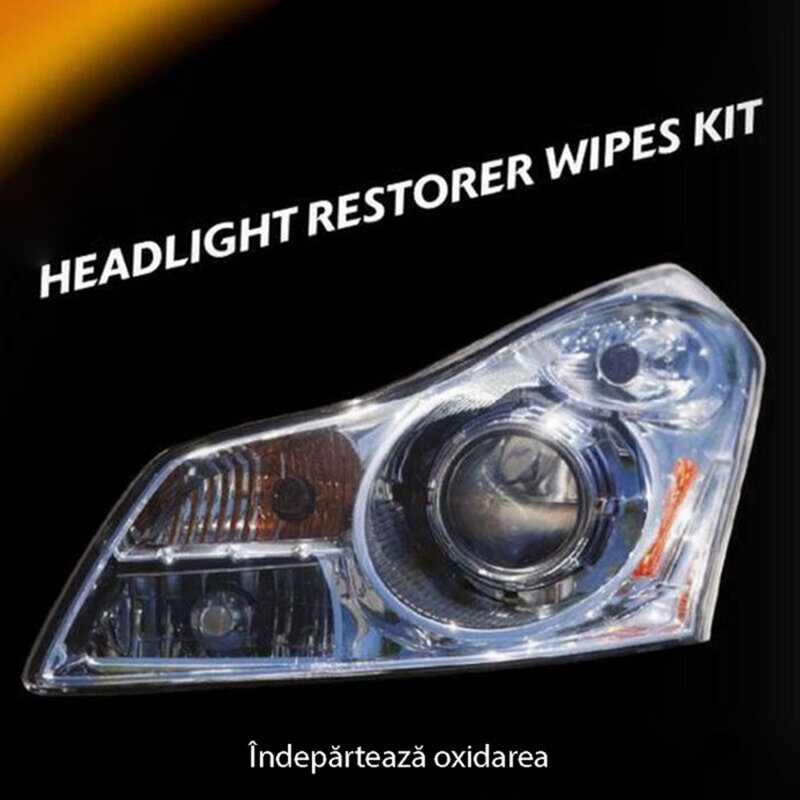 Kit restaurare faruri masina Armor All, servetele polish auto