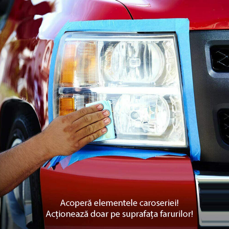 Kit restaurare faruri masina Armor All, servetele polish auto