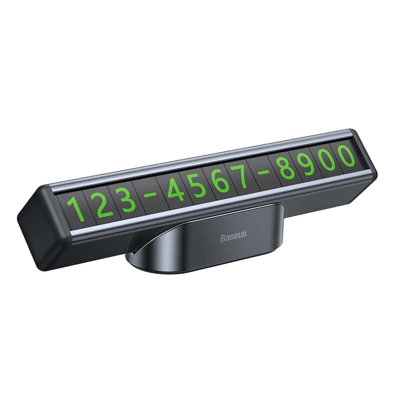 Suport numar telefon bord Baseus, negru, CNFT000001