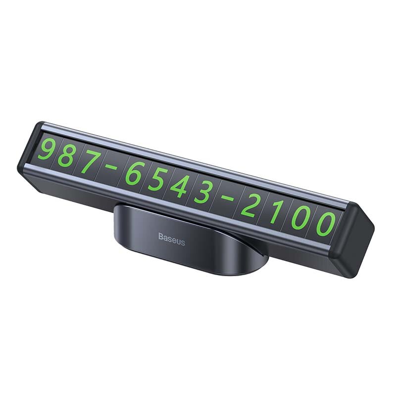 Suport numar telefon bord Baseus, negru, CNFT000001