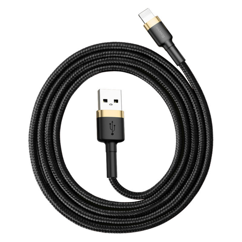 Cablu de date Lightning Baseus 2.4A, 480Mbps, 1m, CALKLF-BV1