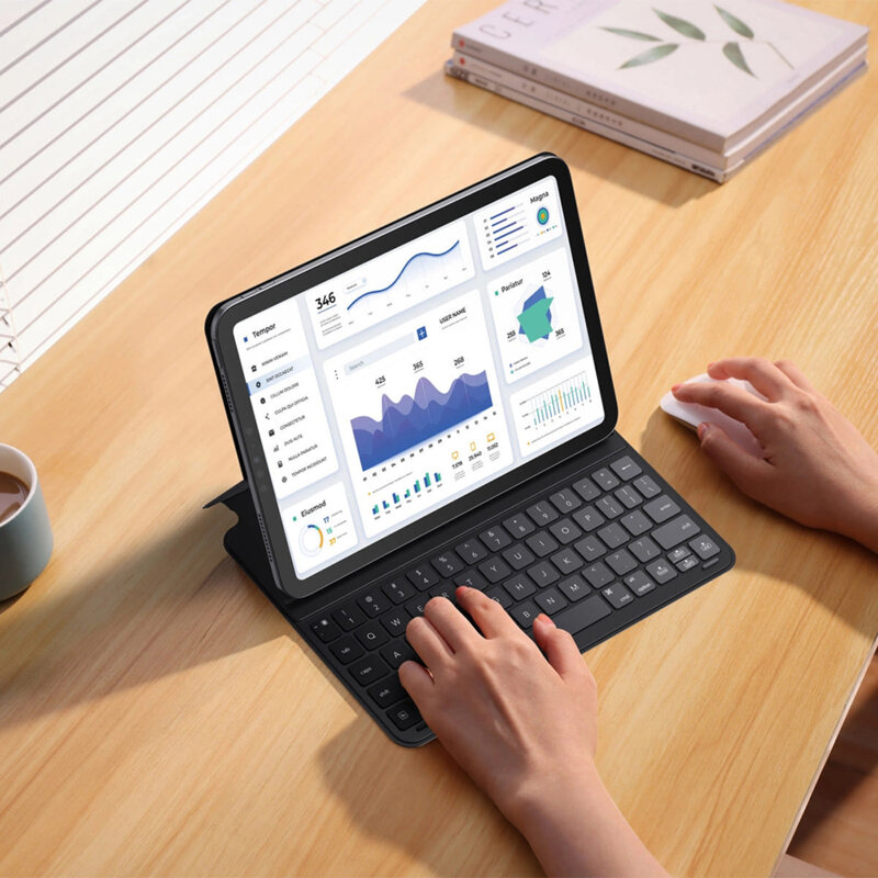 Husa magnetica cu tastatura iPad Pro 2018 12.9 A1876/A1983 Baseus Brilliance, negru